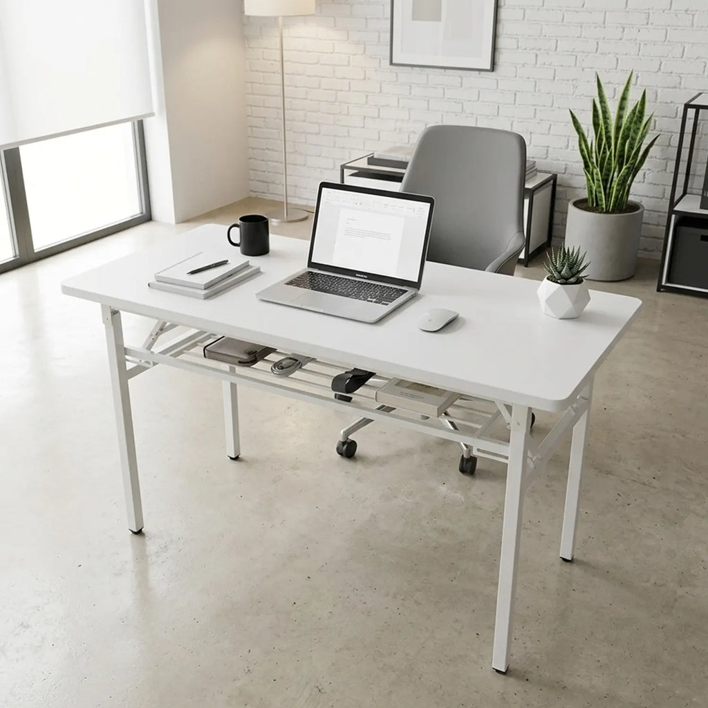 Escritorio Metálico Plegable Blanco