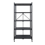 Estante Plegable Metálico 5 Niveles Negro