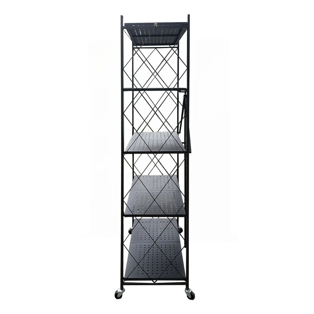 Estante Plegable Metálico 5 Niveles Negro