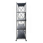 Estante Plegable Metálico 5 Niveles Negro