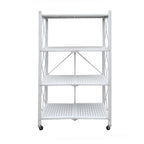 Estante Plegable Metálico 4 Niveles Blanco
