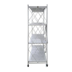 Estante Plegable Metálico 4 Niveles Blanco
