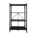 Estante Plegable Metálico 4 Niveles Negro