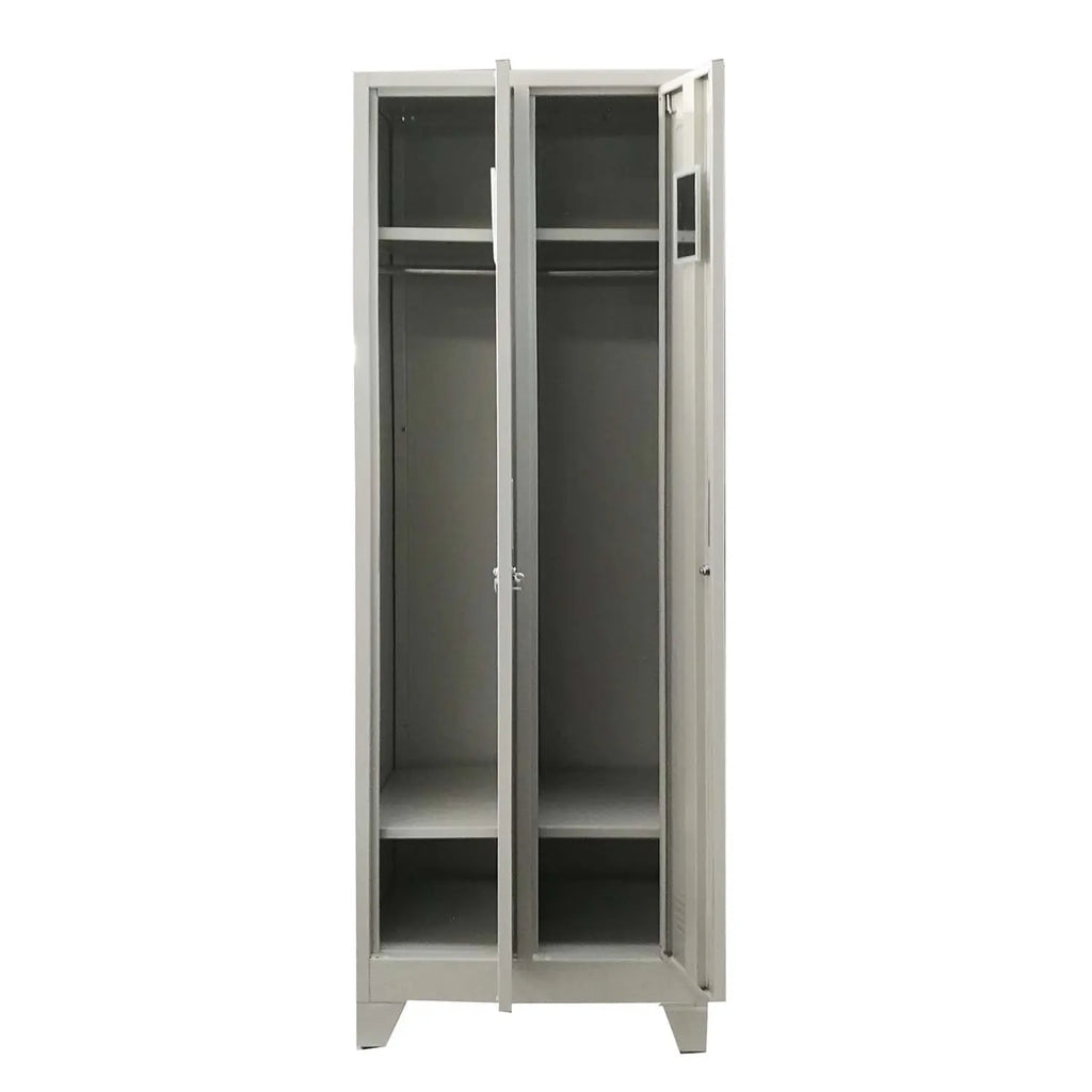 Locker 2 Cuerpos 2 Puertas con Porta Candado