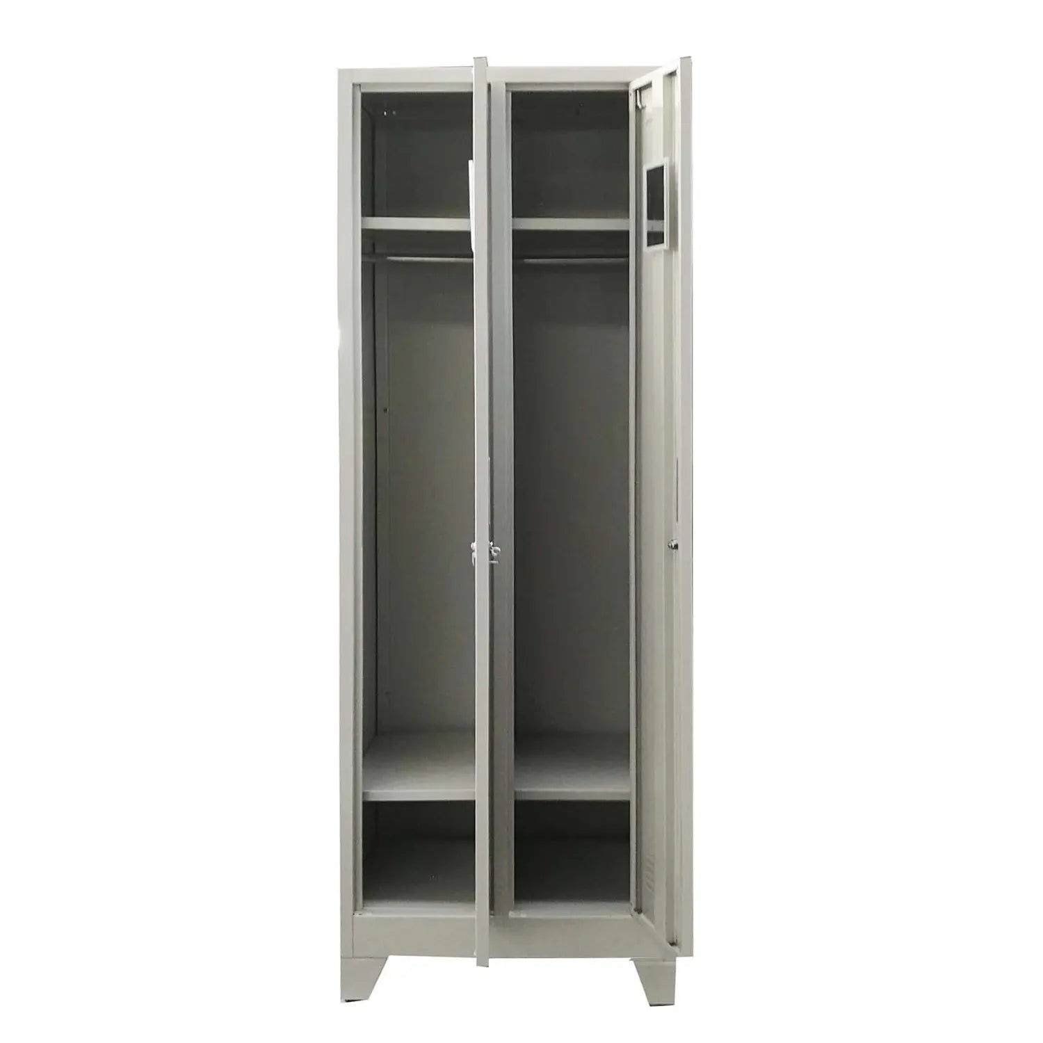Locker 2 Cuerpos 2 Puertas con Porta Candado