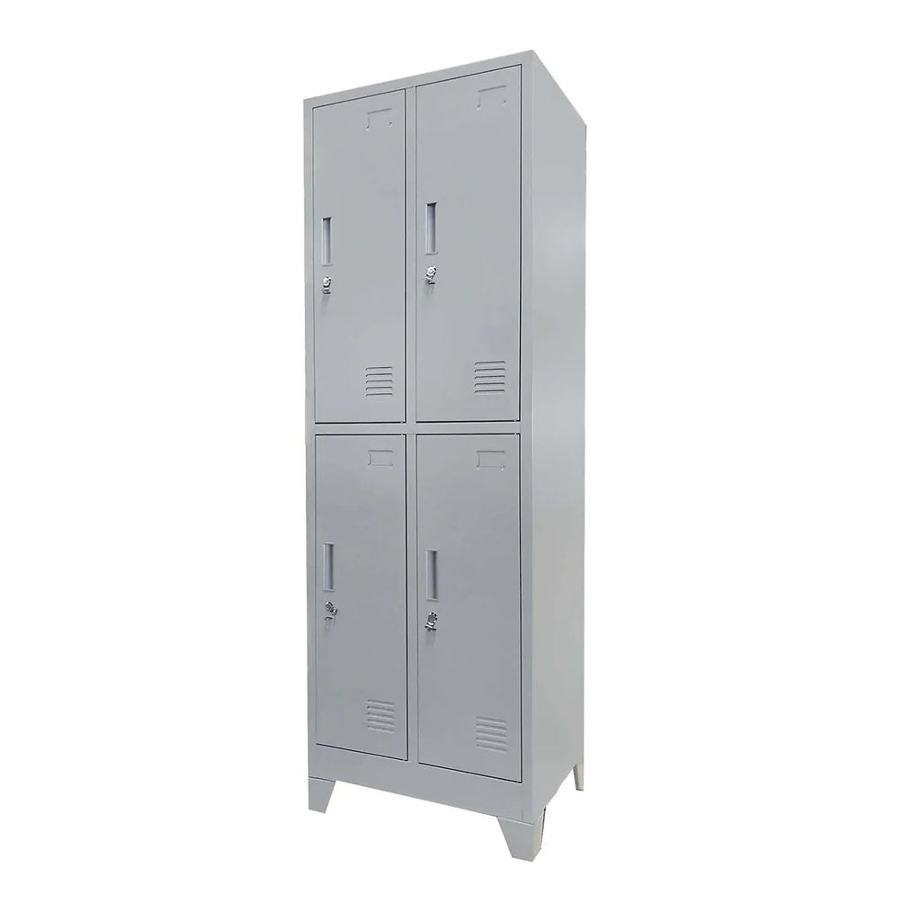 Locker 2 Cuerpos 4 Puertas con Porta Candado