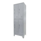 Locker 2 Cuerpos 4 Puertas con Porta Candado