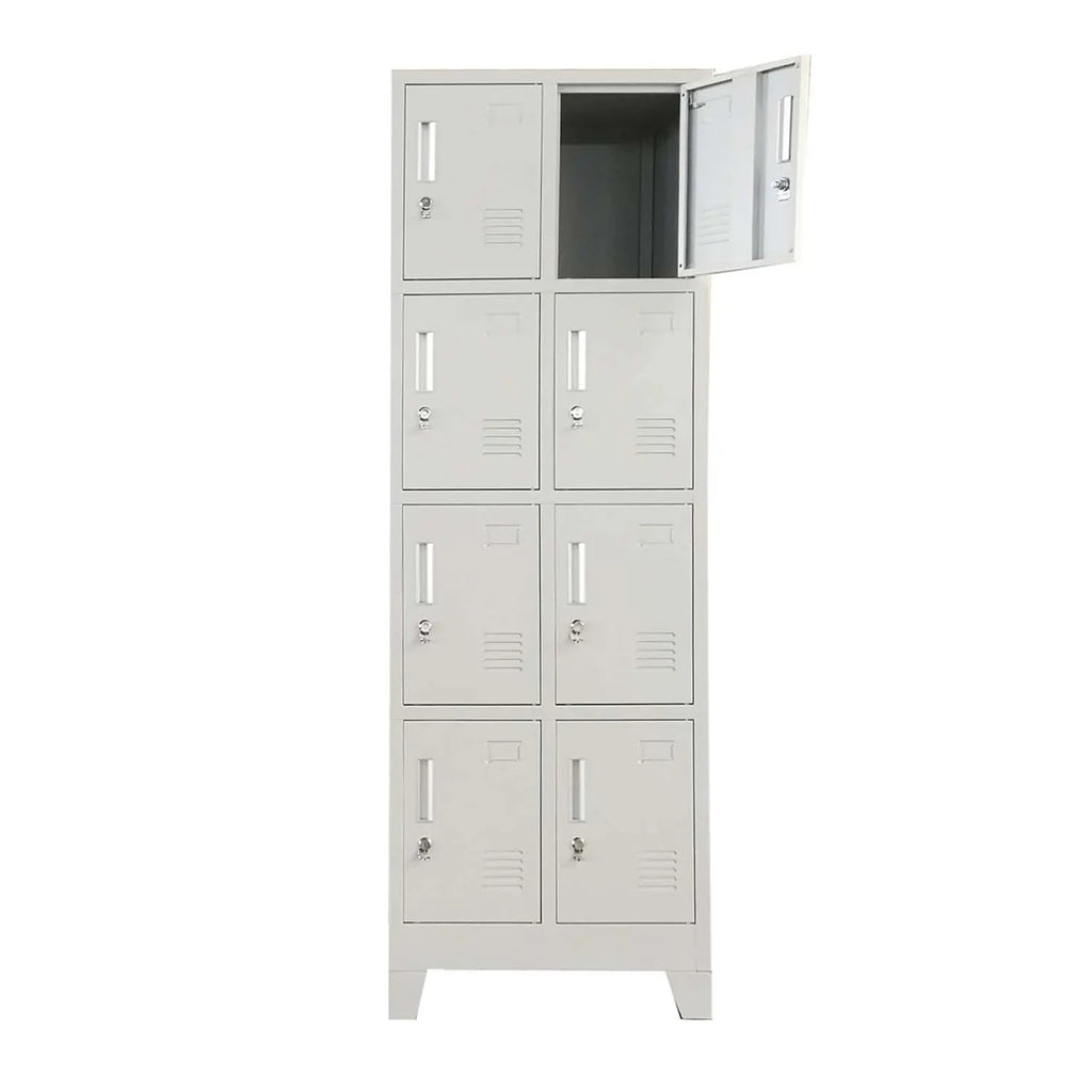 Lokcer 2 Cuerpos 8 Puertas con Porta Candado