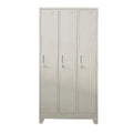 Locker 3 Cuerpos 3 Puertas con Porta Candado