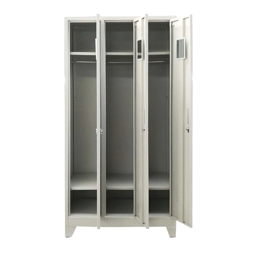 Locker 3 Cuerpos 3 Puertas con Porta Candado