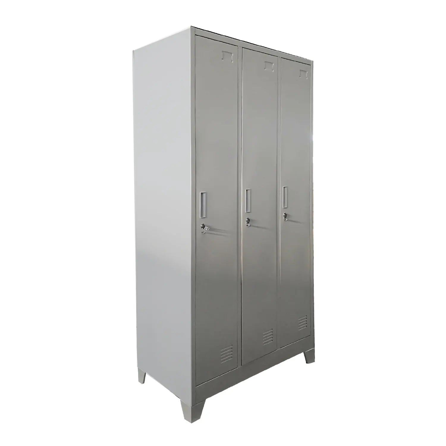 Locker 3 Cuerpos 3 Puertas con Porta Candado