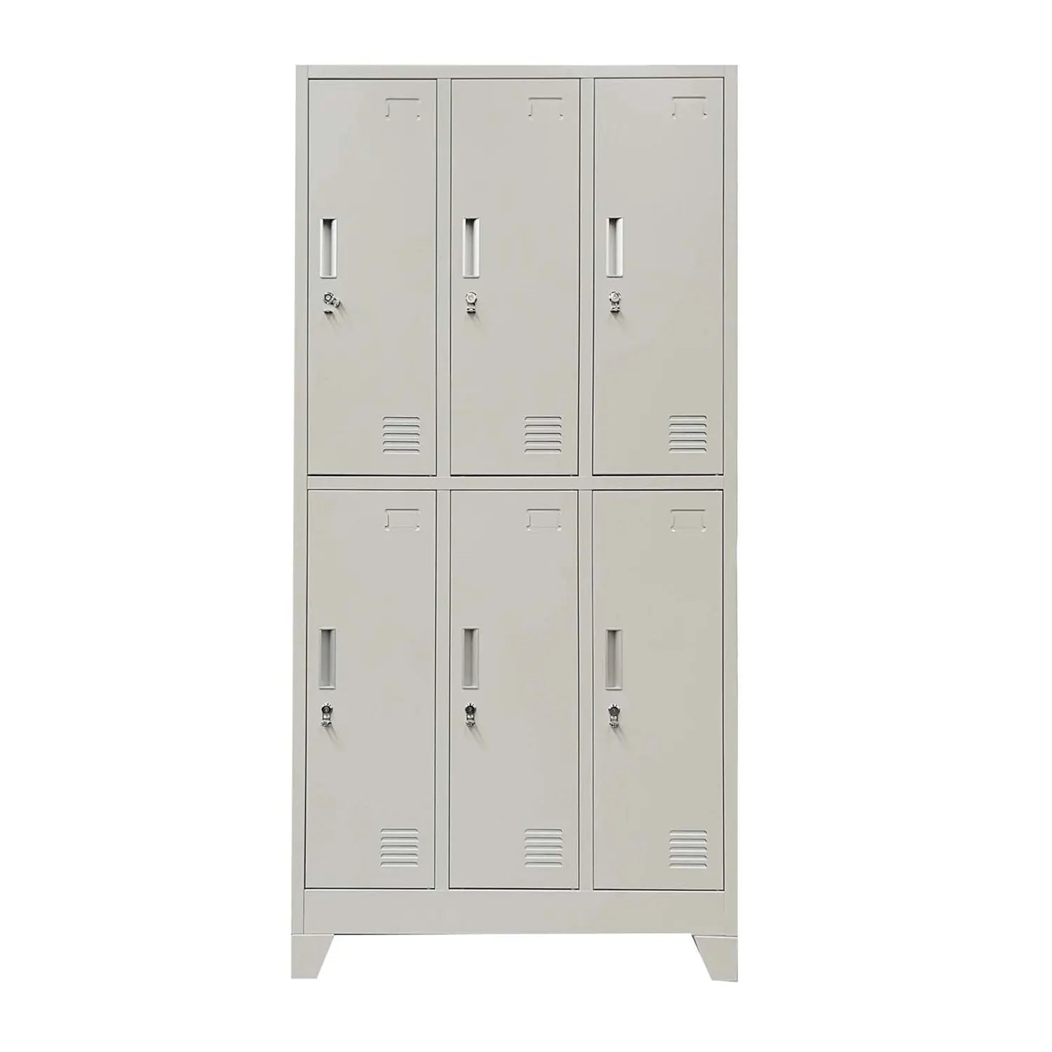 Locker 3 Cuerpos 6 Puertas con Porta Candado