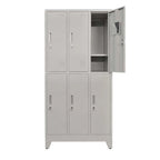 Locker 3 Cuerpos 6 Puertas con Porta Candado
