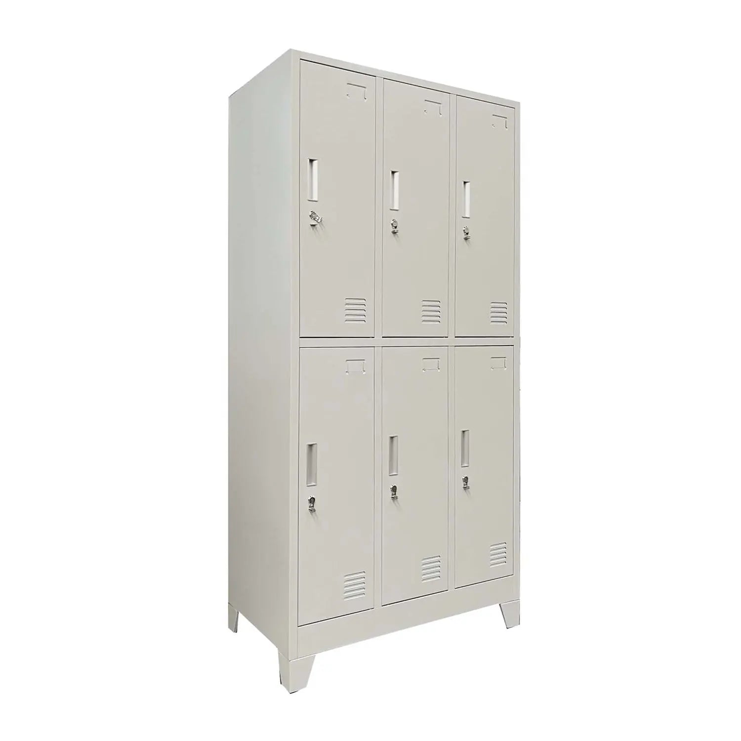 Locker 3 Cuerpos 6 Puertas con Porta Candado