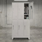 Locker 3 Cuerpos 6 Puertas con Porta Candado