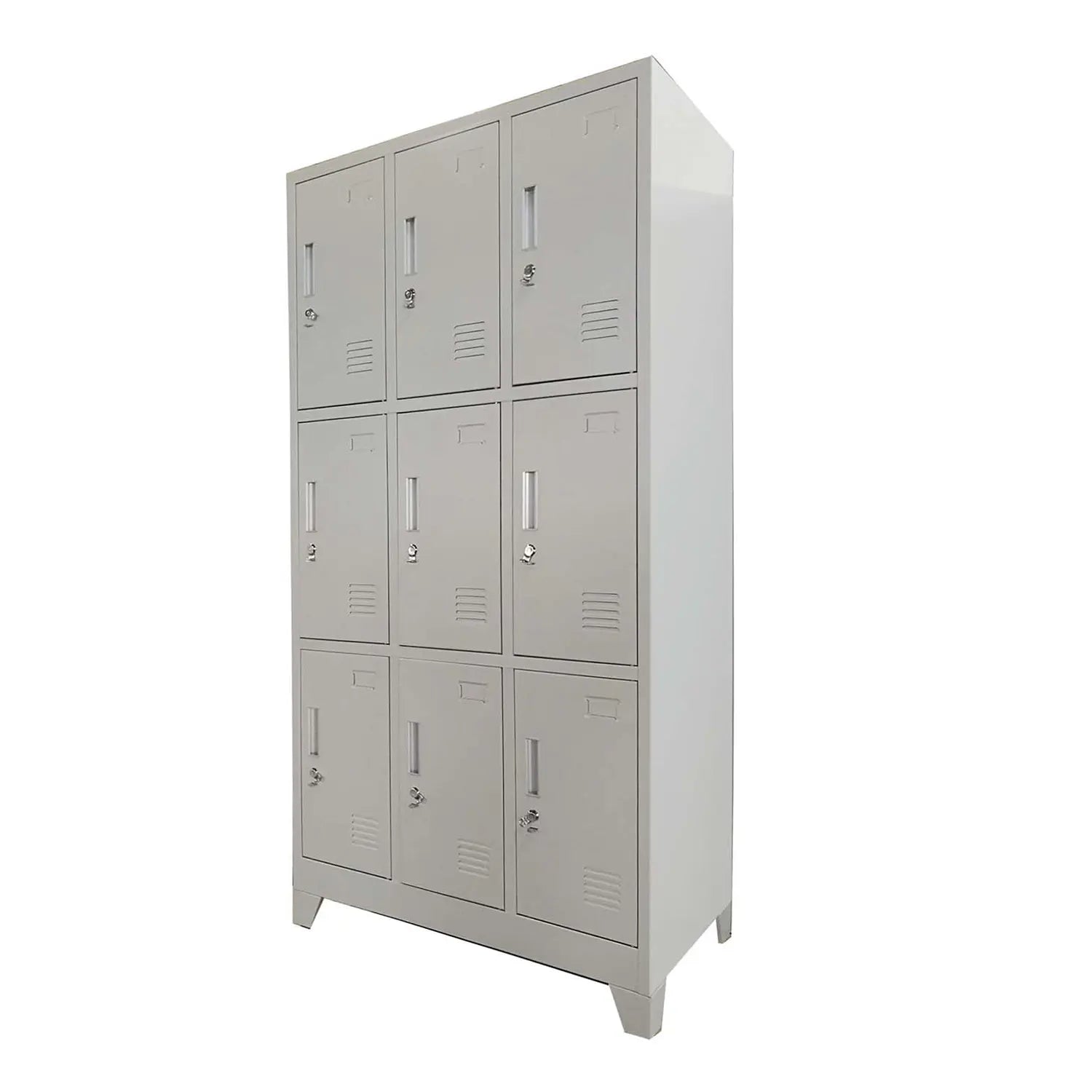 Locker 3 Cuerpos 9 Puertas con Porta Candado