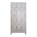 Locker 3 Cuerpos 12 Puertas con Porta Candado