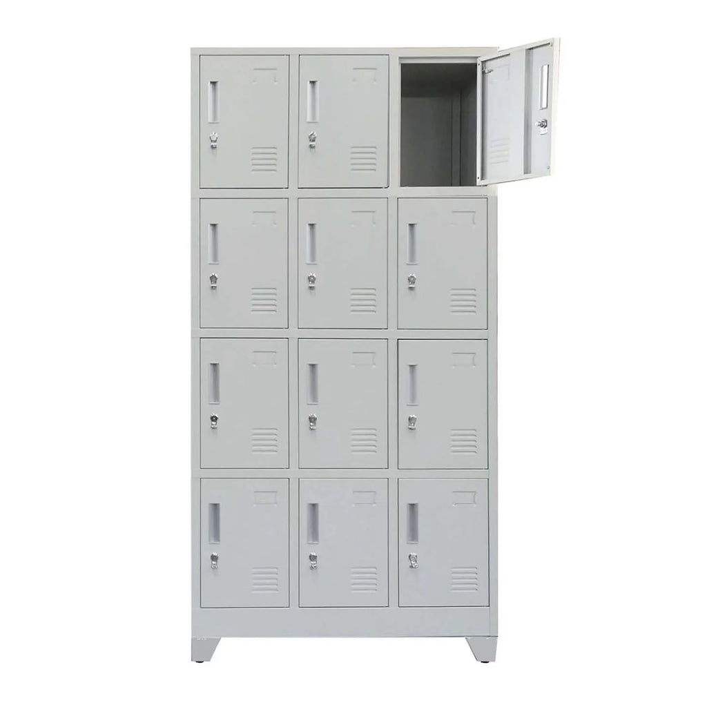 Locker 3 Cuerpos 12 Puertas con Porta Candado