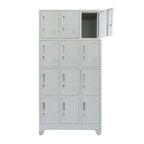 Locker 3 Cuerpos 12 Puertas con Porta Candado