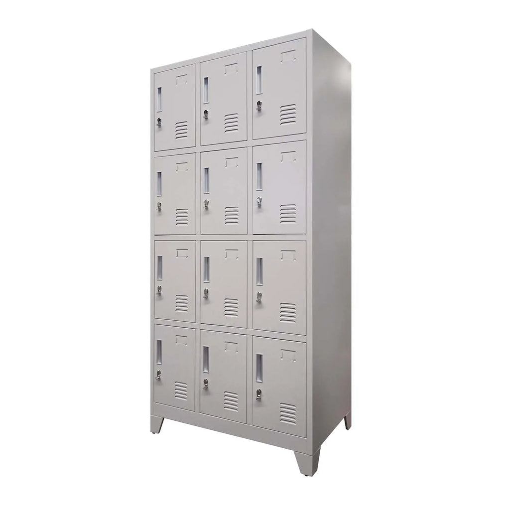 Locker 3 Cuerpos 12 Puertas con Porta Candado