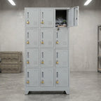 Locker 3 Cuerpos 12 Puertas con Porta Candado