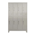 Locker 4 Cuerpos 8 Puertas con Porta Candado