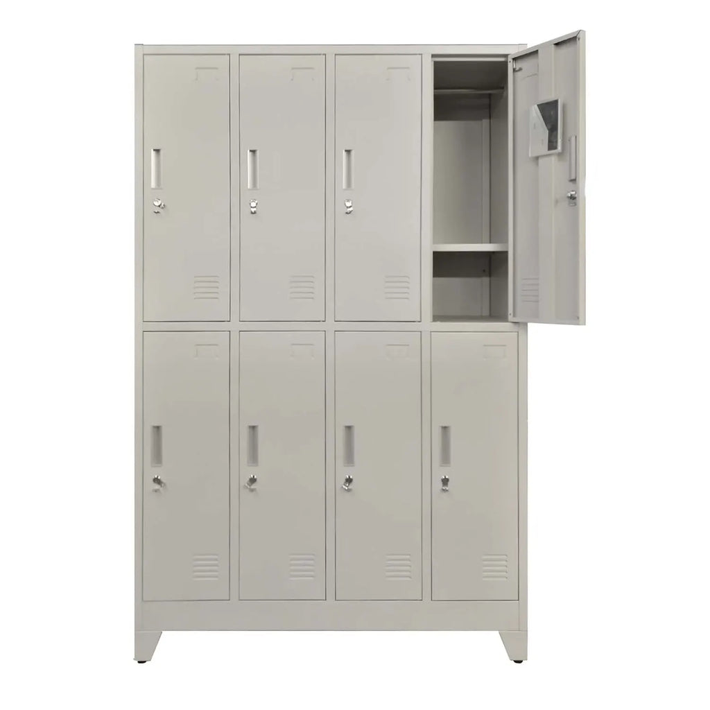 Locker 4 Cuerpos 8 Puertas con Porta Candado
