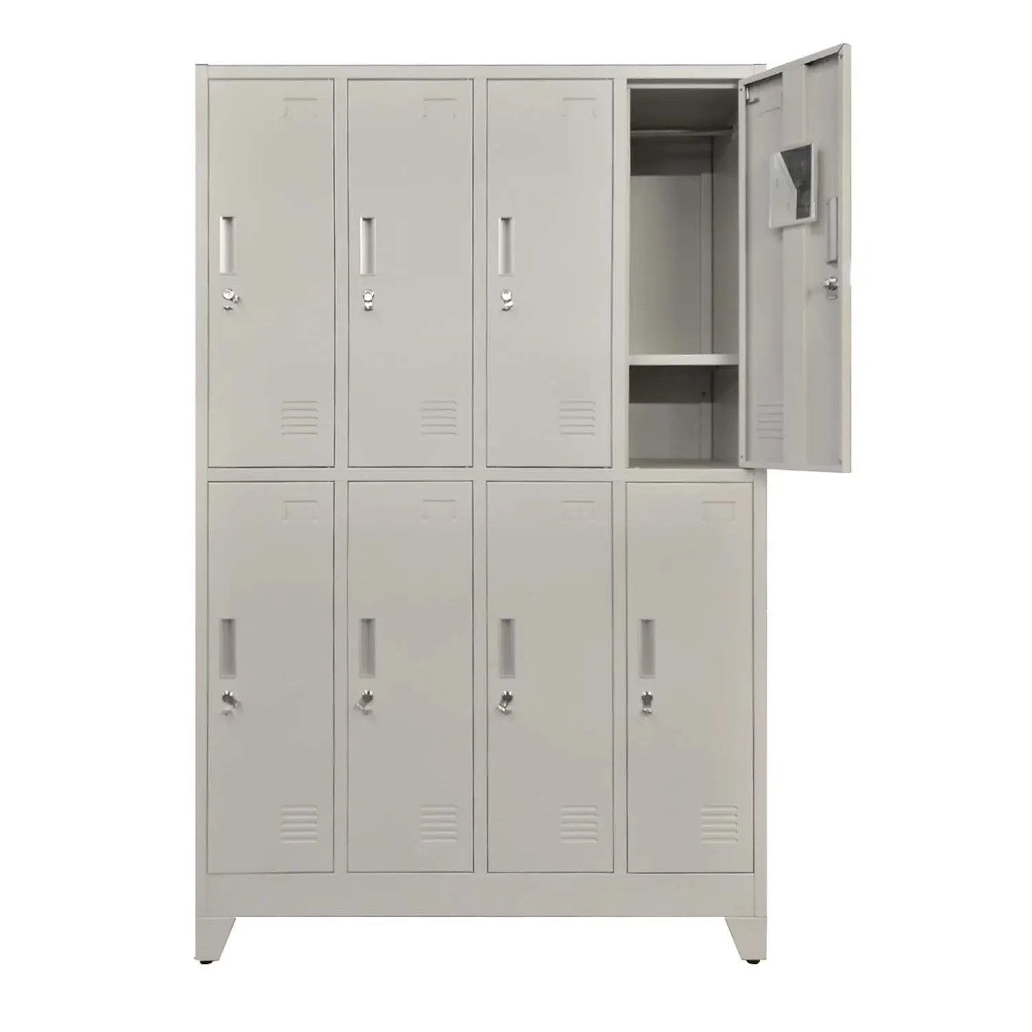 Locker 4 Cuerpos 8 Puertas con Porta Candado