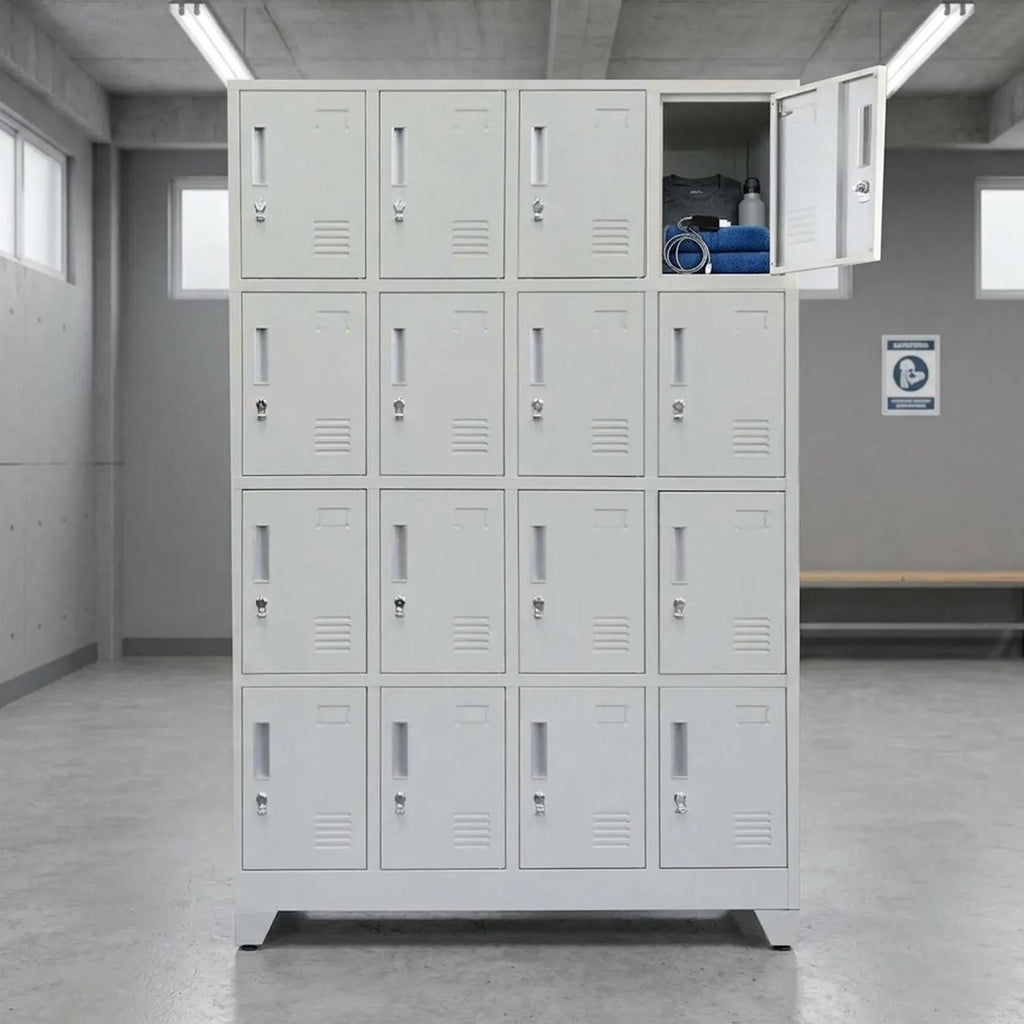Locker 4 Cuerpos 16 Puertas con Porta Candado