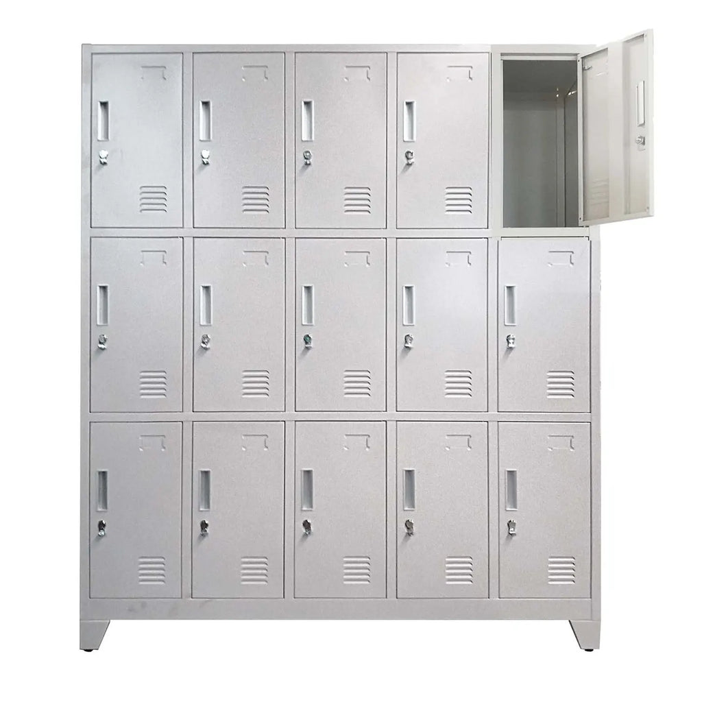 Locker 5 Cuerpos 15 Puertas con Porta Candado