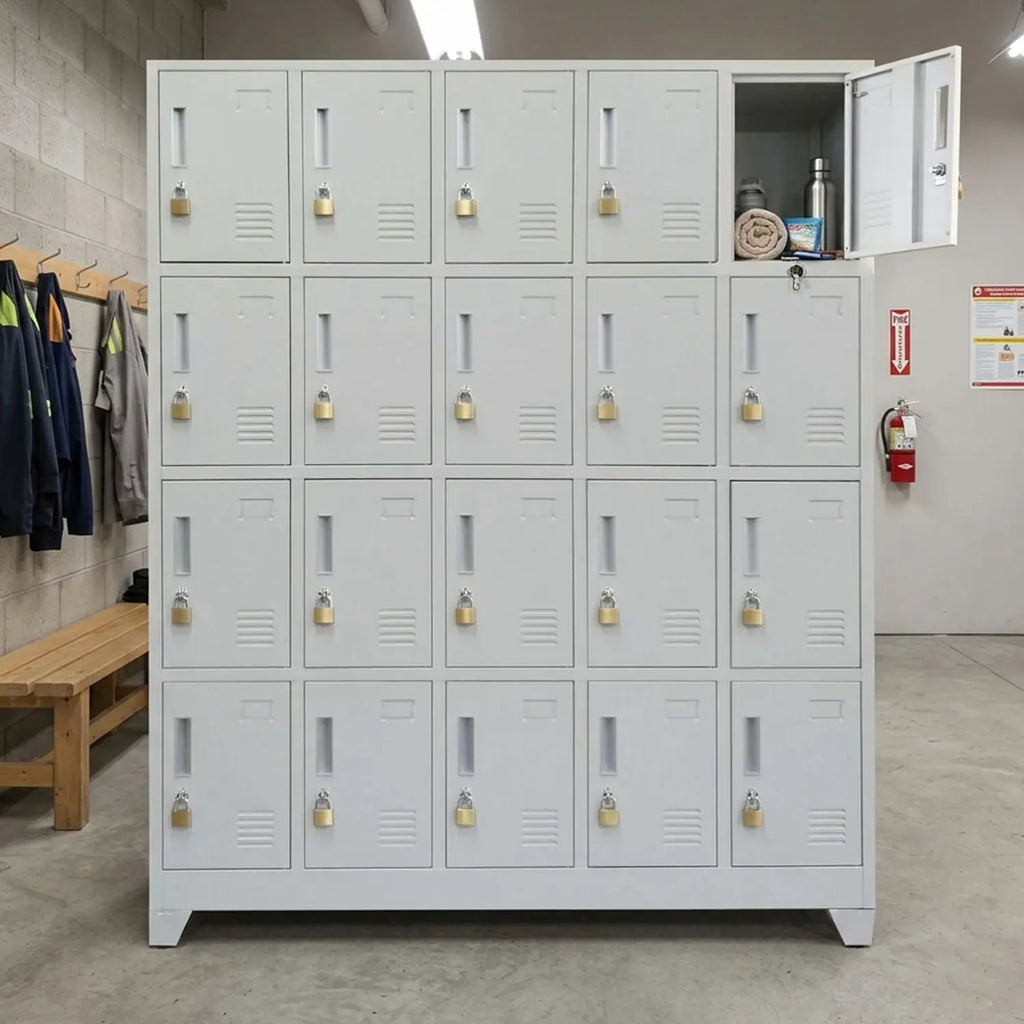 Locker 5 Cuerpos 20 Puertas con Porta Candado