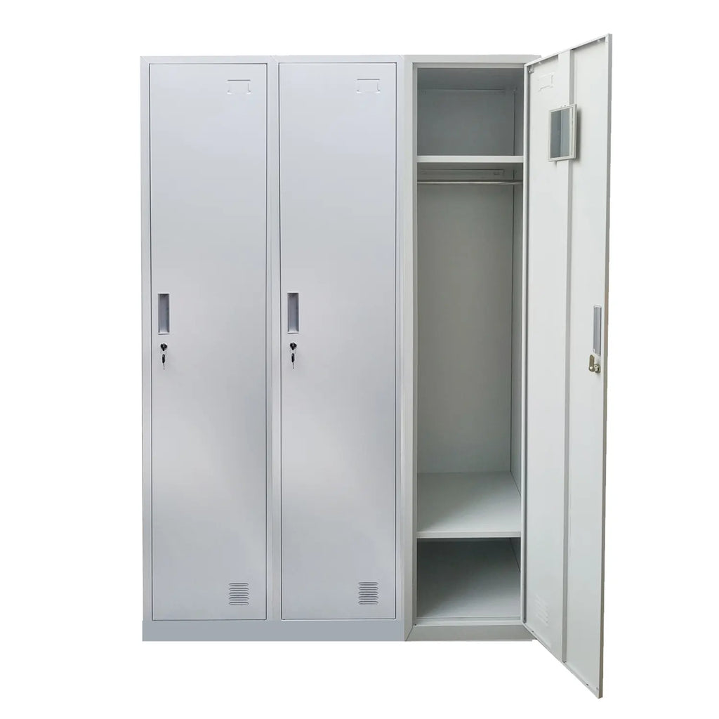 Locker 3 Cuerpos 3 Puertas con Llave