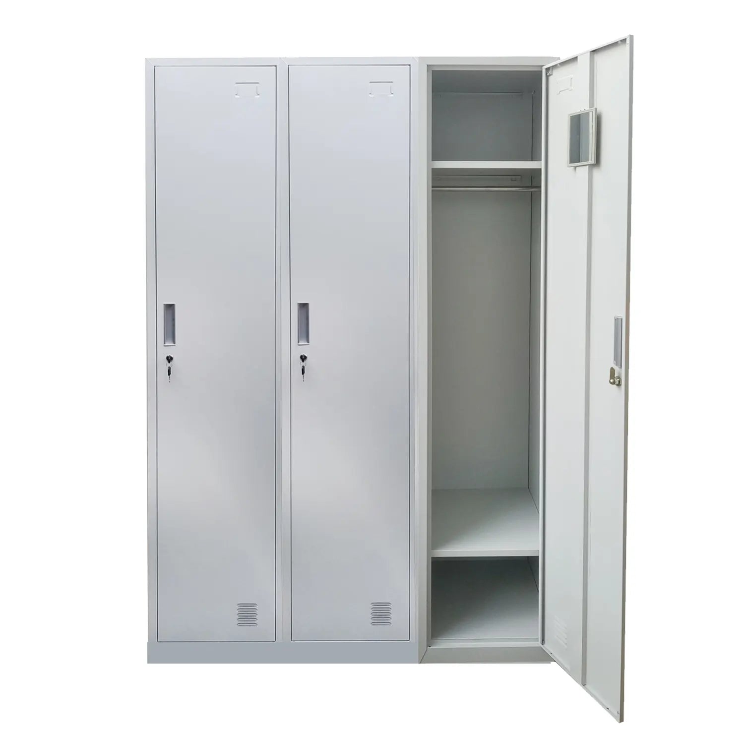 Locker 3 Cuerpos 3 Puertas con Llave