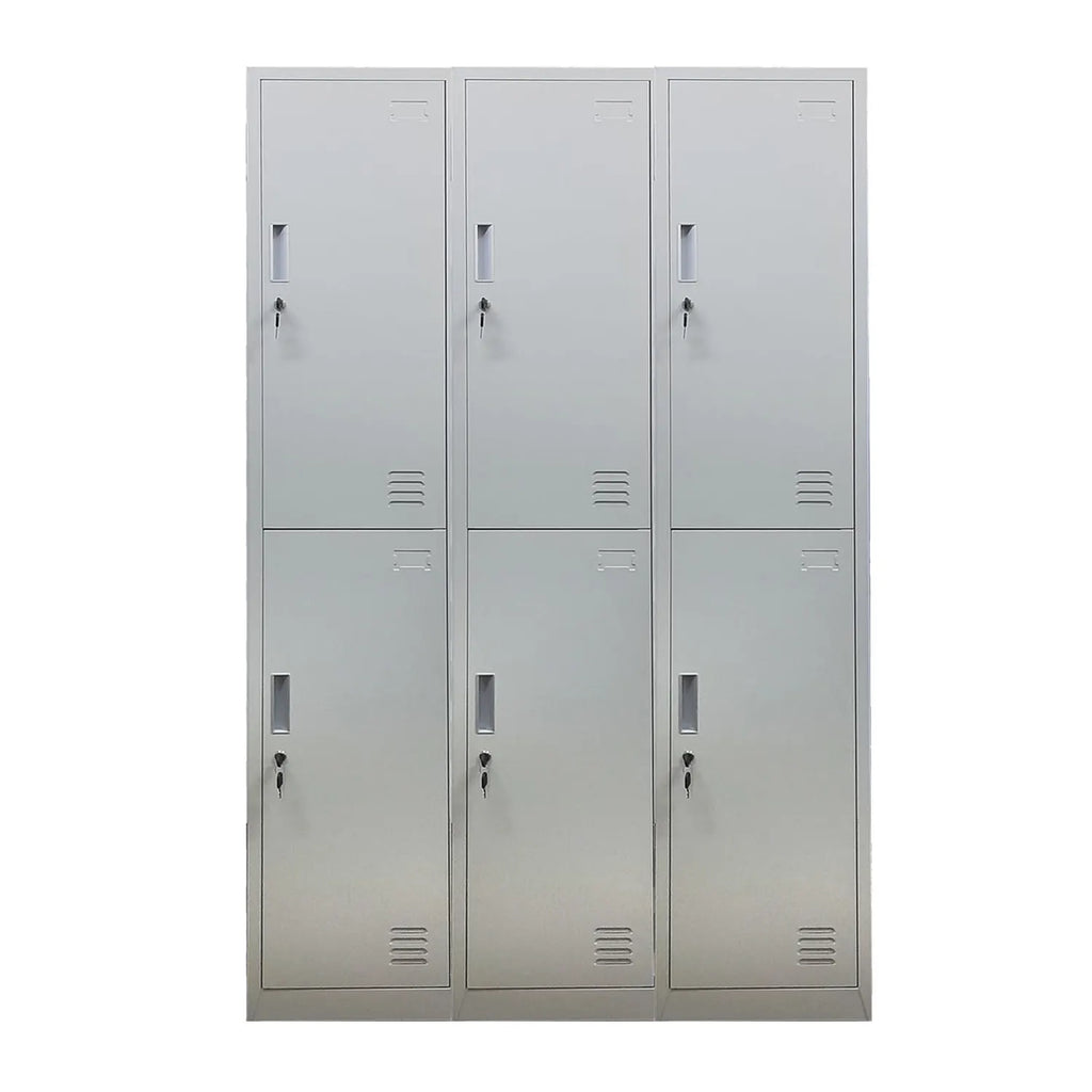 Locker 3 Cuerpos 6 Puertas con Llave