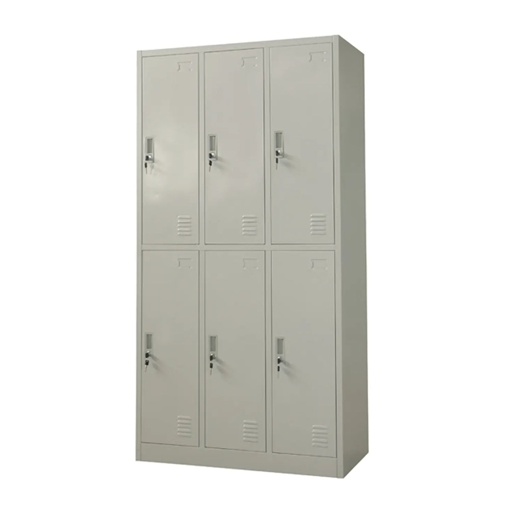 Locker 3 Cuerpos 6 Puertas con Llave