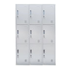 Locker 3 Cuerpos 9 Puertas con Llave