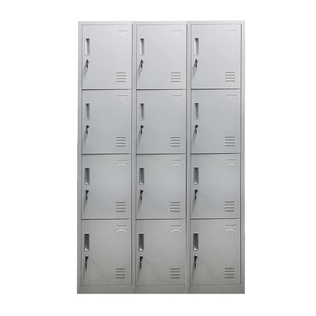 Locker 3 Cuerpos 12 Puertas con Llave