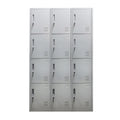 Locker 3 Cuerpos 12 Puertas con Llave