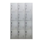 Locker 3 Cuerpos 12 Puertas con Llave