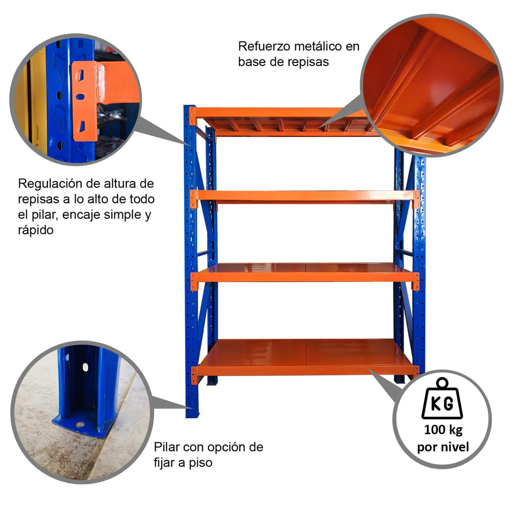 Mini Rack Estante Metálico 1500*500*2000 400kg