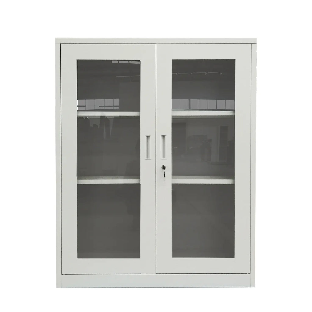 OUTLET MPV Estante Bajo Puerta Vidrio con Llave