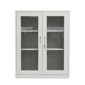 OUTLET MPV Estante Bajo Puerta Vidrio con Llave