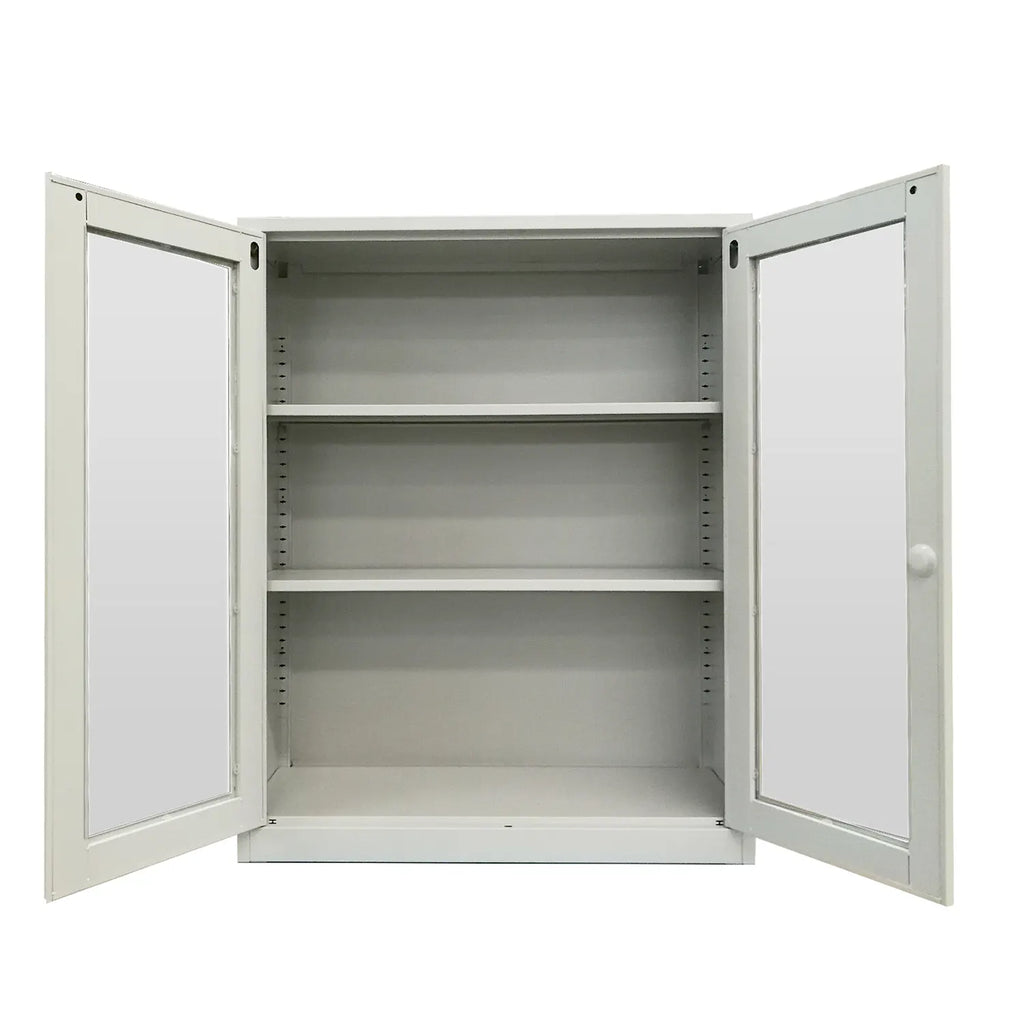 OUTLET MPV Estante Bajo Puerta Vidrio con Llave