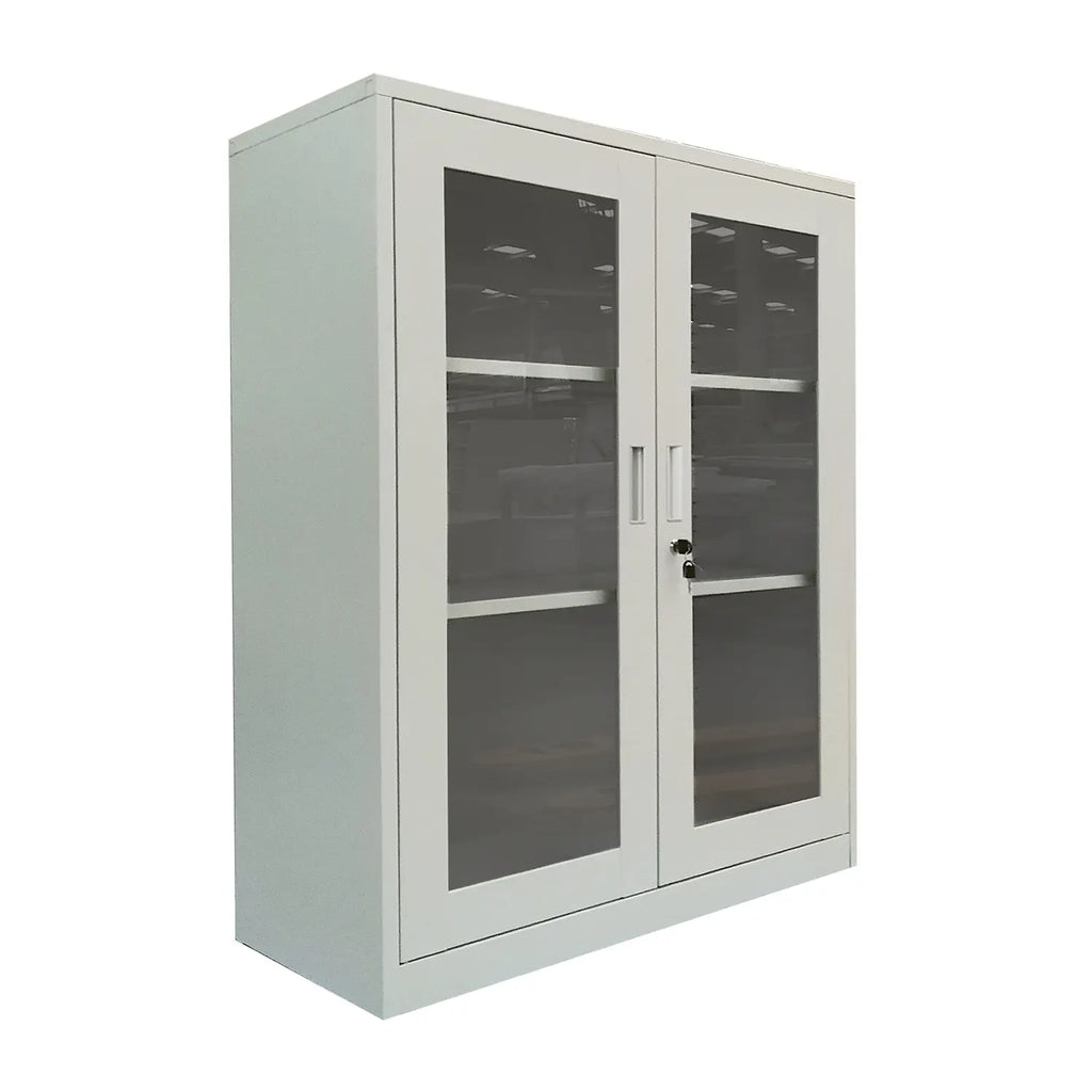 OUTLET MPV Estante Bajo Puerta Vidrio con Llave